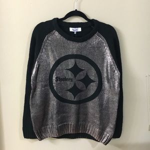NWT Silver Steelers Fashion Sweater